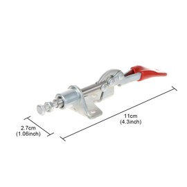 YXQ 45Kg Push Pull Toggle Clamps BRH-301-AM 16.7mm Stroke Metal Quick Release Hand Tool(2Pcs)