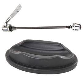 2-Piece Set Bike Front Wheel Riser Bike Trainer Skewer Block Cycling Block Bike Trainer Front Wheel Support Lightweight Steel Quick Release Skewer for Indoor Bicycle Trainer Training Stationary Bikes