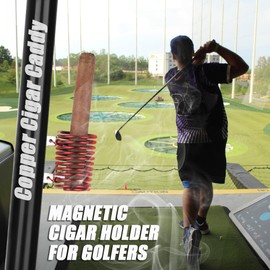 Cigar Holder for Golf Cart Cigar Stand Holder Cigar Minder Clip - All Purpose Cigar Holder, Cigar Gifts for Golfer (Rose red)