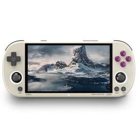 Trimui Smart Pro Retro Game Console 4.96-Inches 720x1280 IPS Screen Built-in 128G TF Card Video Gaming Consoles 5000mAh Lithium Battery Supports Multiple Simulators Casual Game Console(Gray)