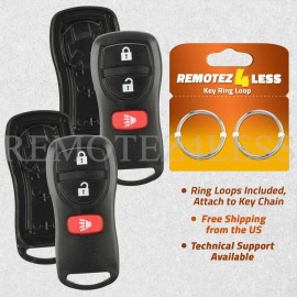 Remotez4less 2 For 2003 2004 2005 2006 2007 Nissan Murano Remote Shell Case Car Key Fob Cover
