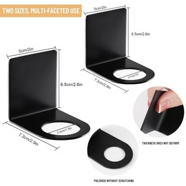 Dispenser Holder, Pack of 4 Soap Dispenser Holder, 27 mm/33 mm, Wall Mount, Stainless Steel Wall Shampoo Holder, Bathroom Accessories, Shelf for Kitchen, Bathroom, Lotion, Dishwasher