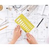 Traceease Geometric Drafting Ellipse Template Drawing Stencil, Designing Template Measuring