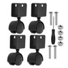 PATIKIL 1" Swivel Caster with 7/9" U Bracket, 4 Pack