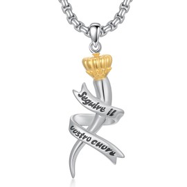 PELOVNY Italian Horn Necklace 925 Sterling Silver Cornicello Pendant Lucky Jewelry Anniversary Birthday Christmas gifts for Women Men