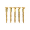 sourcing map Wood Screws M2 x 16mm Slotted Flat Head