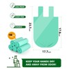 AYOTEE Biodegradable 4 Gallon Compostable Trash Bags, 140 Count, Unscented,