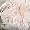 david's kids Muslin Minky Baby Blanket for Girls with Muslin