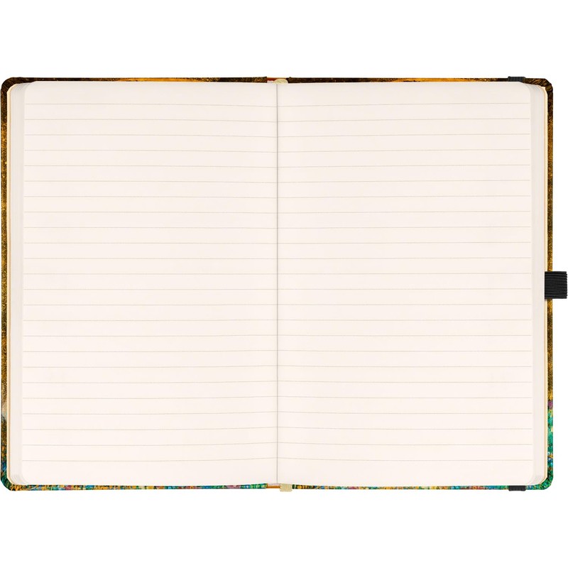 NOTIQUE Lined Notebook with Elastic Band, 13 x 21 cm,