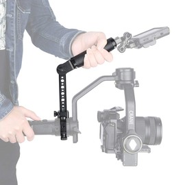 NICEYRIG Handle for Zhiyun Crane 2S Rosette Leather Handle Mounting Clamp