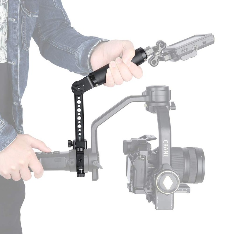 NICEYRIG Handle for Zhiyun Crane 2S Rosette Leather Handle Mounting