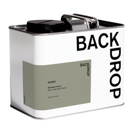 BACKDROP | Premium Exterior Paint | Standard Semi Matte, Low Sheen Finish | Self-Priming, Low VOC, Green Wise Certified | SAGED - Muted olive green | 0.5 Gallon