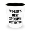 Appreciation Gifts Idea for Spinning Instructor Shot Glass Tequila Shotglass
