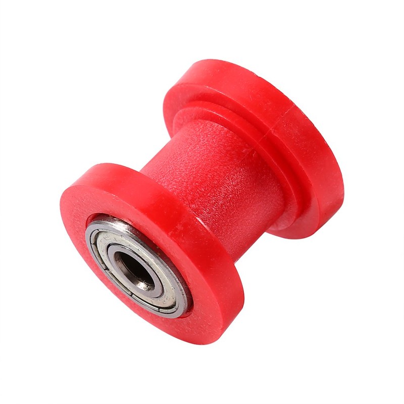 Universal Pulley Tensioner, 8mm ID Chain Roller Tensioner Guide Wheel,