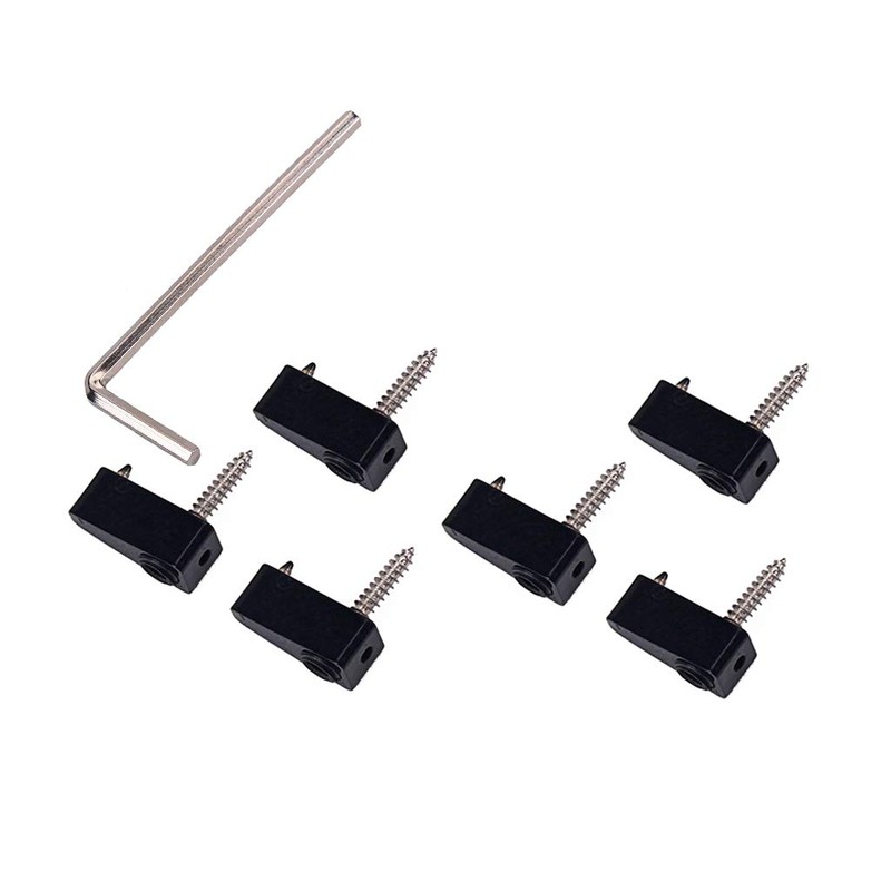 Alnicov Electric Bass Guitar Headless String Nut Set，with 1 Wrench