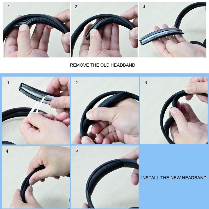 Replacement Headband Pad for JBL Tune 700BT/710BT/700BTNC/750BT/760BTNC, Made of Protein
