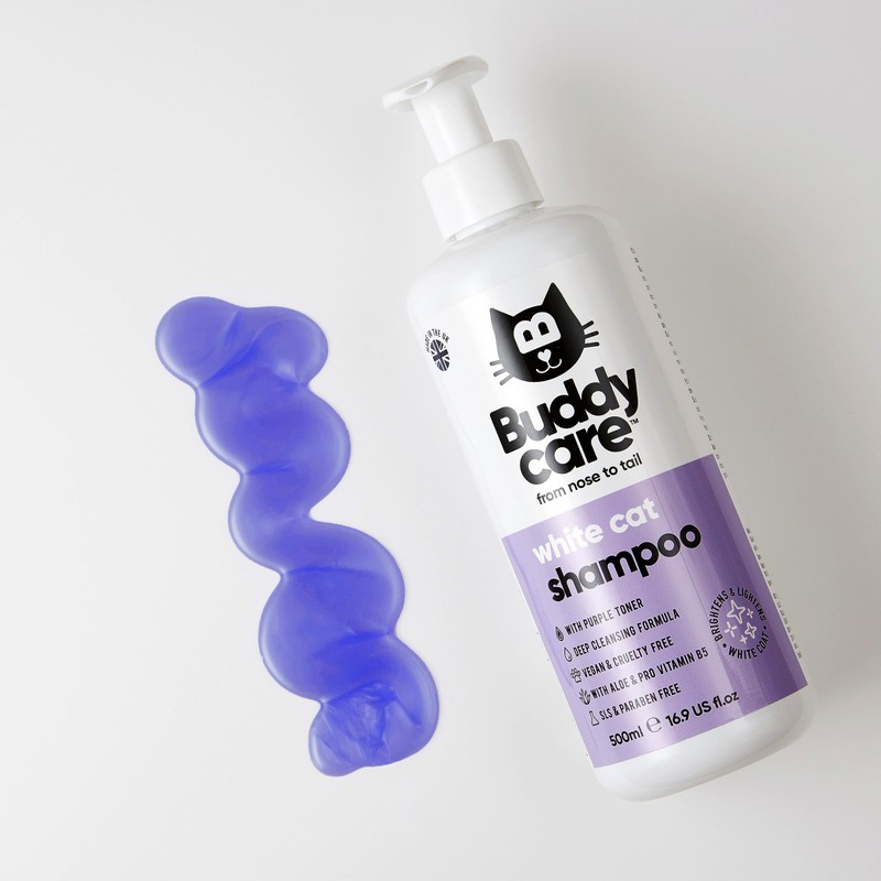White Cat Shampoo by Buddycare - Brightening and Whitening Shampoo
