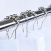 12 Stainless Steel Shower Curtain Rings Heavy Duty Ball Bearing