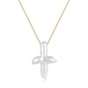 ALRNBY Pearl Cross Necklace for Women Gifts for Christmas Natural