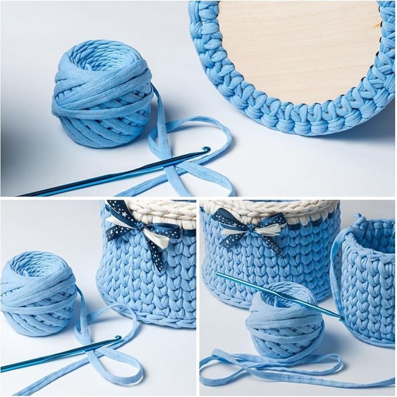 5 PCS Heart-Shaped Wooden Crochet Basket Bottoms, DIY Craft Basket