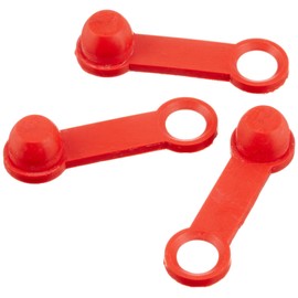 Kijima ZBL-ZN010012 Motorcycle Parts Bleeder Dust Cap, BLAZE, Red, 3 Pieces