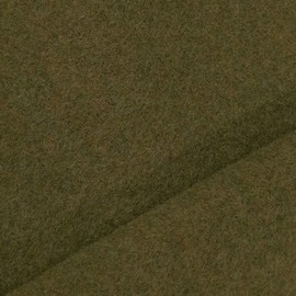 Benedict - Elegant Wool Fabric Made of Pure Virgin Wool - Heavy and Opaque - For Clothing and Decorations - Natural Green - Sold by the Metre