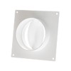 100mm / 4 Inch Duct Connector with Flange and Backdraft