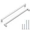 Probrico 5 Pack|Brushed Nickel Square Cabinet Handles Drawer Pulls 12-3/5"