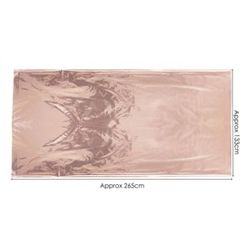 TRIXES Rose Gold Plastic Tablecloth - Party Supplies - Metallic Table Cover - Party Decorations - Hen Party Accessories - Engagement Decorations - 4.5ft x 9ft