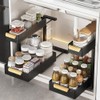 Under Sink Organizer, 2 Packs 2 Tier Under Sink Organizers