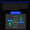 2P AC-220V ATS, Home Dual Power Automatic Converter Switch, Solar