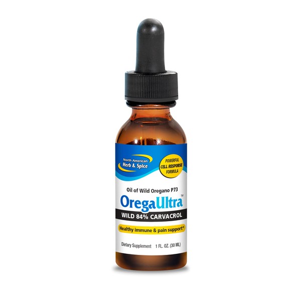 North American Herb & Spice OregaUltra - 1 fl. oz. - Wild Oregano P73 Oil - Healthy Immune & Pain Support, Skin Health - Powerful Cell Response Formula - Non-GMO - 432 Servings
