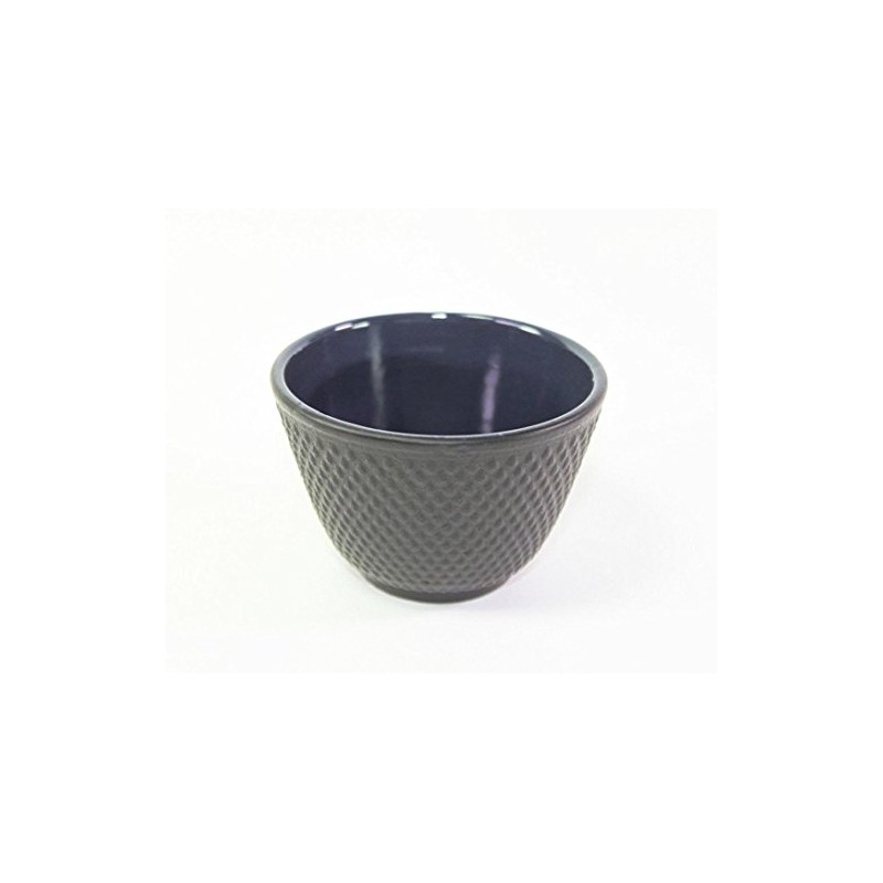 Black Polka Dot Hobnail Japanese Cast Iron Tea Cup Teacup(F15369)