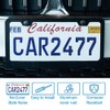 2PCS Matte Black License Plate Frames, 2 Holes Solid Rust-Proof
