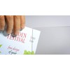 OPUS 2-Sign Holder, T-Standard, A5, Crystal Clear Acrylic, Portrait, 350054.