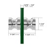 CKB Shower Glass Door Knob, Double Sided Pull Handle for