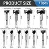 10PCS Forstner Drill Bit,Carbide Tipped Forstner Bit for Hard Wood,