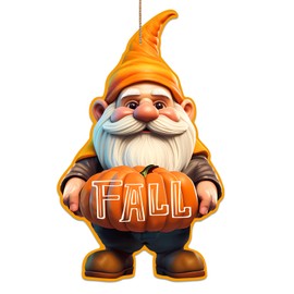 PETCEE - Letrero de bienvenida para puerta de gnomo de Acción de Gracias, otoño, calabaza, para puerta delantera, 8.7 x 14.5 pulgadas, colgante de gnomo de otoño, decoración de otoño, para pared, interior, exterior, porche, fiesta de cosecha