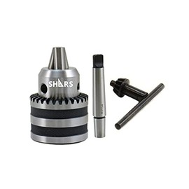 Shars 1/32"-1/2" JT33 Heavy Duty Keyed Drill Chuck + MT2 33JT Arbor Shank 202-5003+1323 ^[
