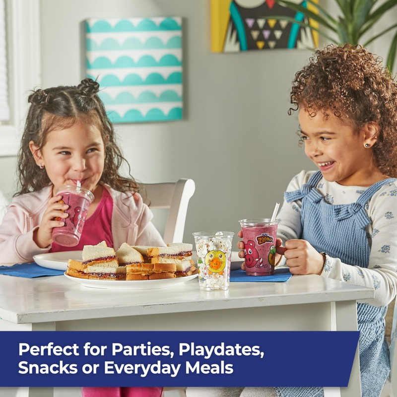 Hefty Zoo Pals Kids Cups, Animal Printed Kids Plastic Cups