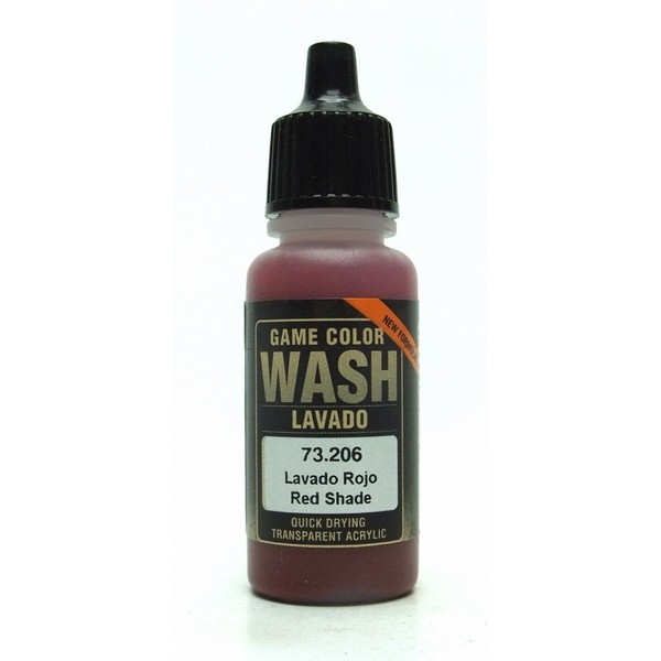 Vallejo Washes 17 ml Acrylic Paint - Red Shade