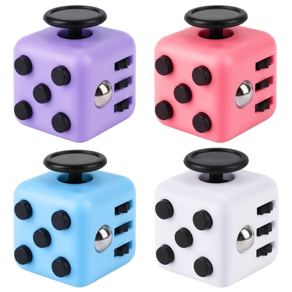 4 Pcs Fidget Cube, Fidget Cubes for Kids, Fidget Toys