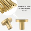 Jiozermi 2 Pack 1 inch Cabinet Knobs with Mounting Screws,