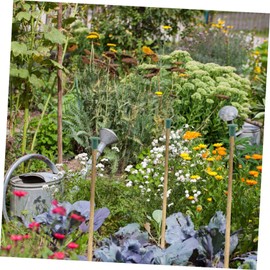 Outanaya 36pcs Bamboo Pole Cap Covers Garden Rod Safety Corner Protectors Sturdy Easy to Install Protective Hats