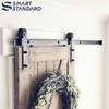 SMARTSTANDARD 5 Feet Heavy Duty Sturdy Sliding Barn Door Hardware