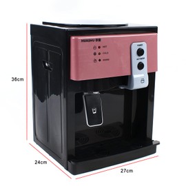 RustyVioum Top Loading Water Cooler Dispenser, 5 Gallon Electric Hot and Cold Water Cooler Dispenser, Electric Water Dispenser Small Electric Tabletop Drinking Machine 110V,60HZ, Rose Gold
