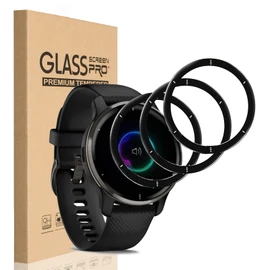 HEYUS [3 Pack] for Garmin Venu 2 Plus Screen Protector, 3D Curved Full Coverage Black Edge Anti-Scratch Anti-Bubble HD Clear Flexible Protective Film for Venu 2 Plus 43MM