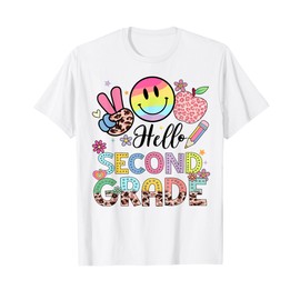 Hello 2nd grade Boy Girl Teacher Back To School 2nd grade T-Shirt