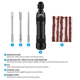 Portable Tubeless Bike Tire Repair Kit Bicycle Tire Patch Kit For MTB Road Bike