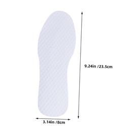 FRCOLOR 10 Pairs Disposable Wood Pulp Paper Shoe Insoles Breathable Thin Sports Inserts Insoles for Sneakers